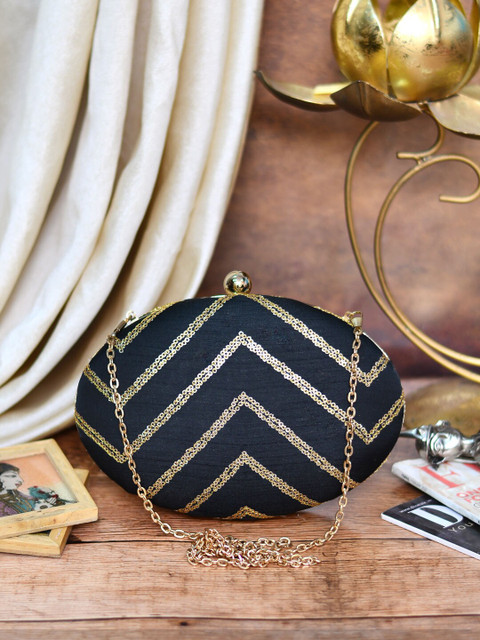 ARTKLIM Embroidered Box Clutch