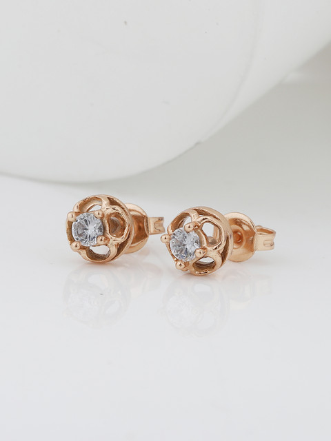 Carlton London Circular Studs Earrings