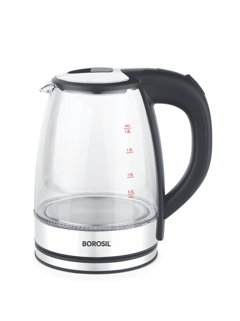 BOROSIL Transparent Borosilicate Glass Dry-boil Protection Electric Kettle 1.8 L - Image 2