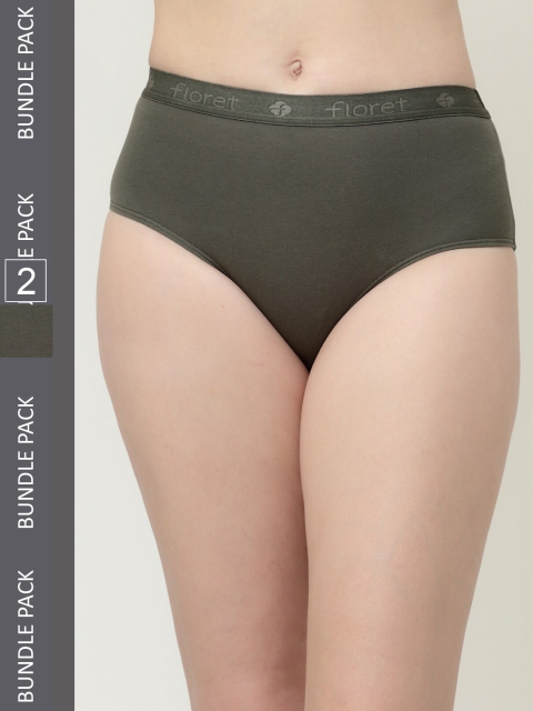 Floret Women Pack Of 2 Breathable Hipster Briefs