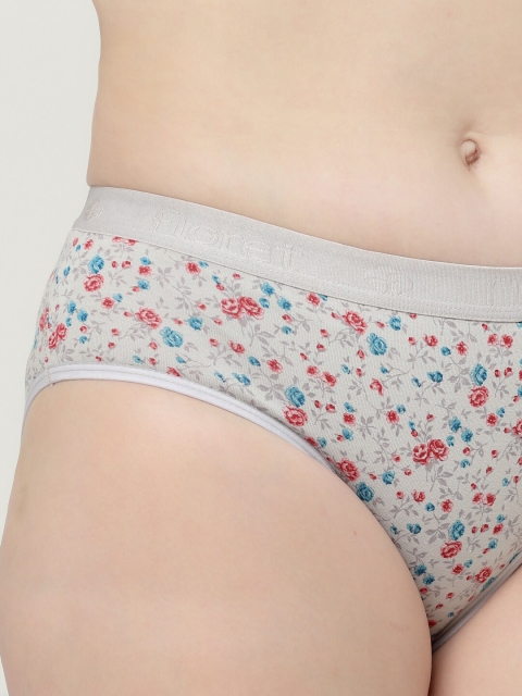Floret Women Pack Of 3 Assorted Printed Hipster Briefs - Image 7