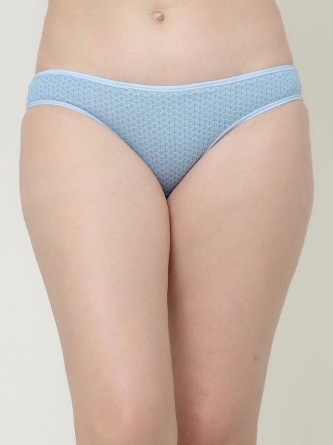 Floret Women Pack Of 3 Assorted Printed Cotton Low-Rise Bikini Briefs - Image 2