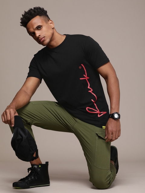 FCUK Brand Logo Printed Pure Cotton T-shirt - Image 6