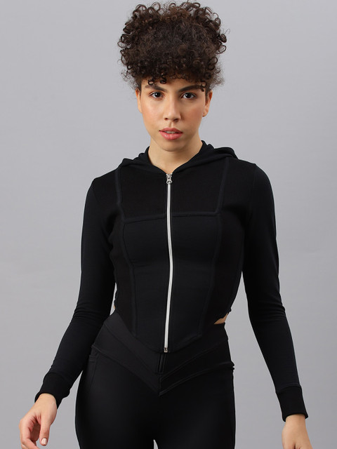 Fitkin Women Lightweight Crop Training or Gym Sporty Jacket