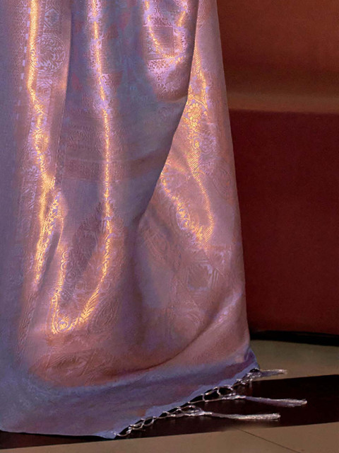 Saree mall Ethnic Motifs Zari Kanjeevaram Sarees - Image 4