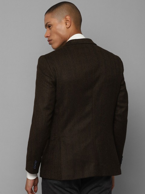 Allen Solly Men Self Design Single-Breasted Woolen Formal Blazer - Image 4