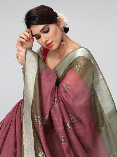 MIRCHI FASHION Floral Zari Saree - Image 5