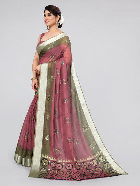 MIRCHI FASHION Floral Zari Saree - Image 2