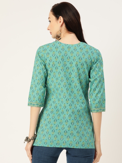 Jaipur Morni Ethnic Motifs Print Pure Cotton Regular Ethnic Top - Image 4