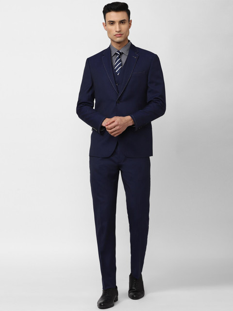 Van Heusen Men Single-Breasted 3-Piece Formal Suit