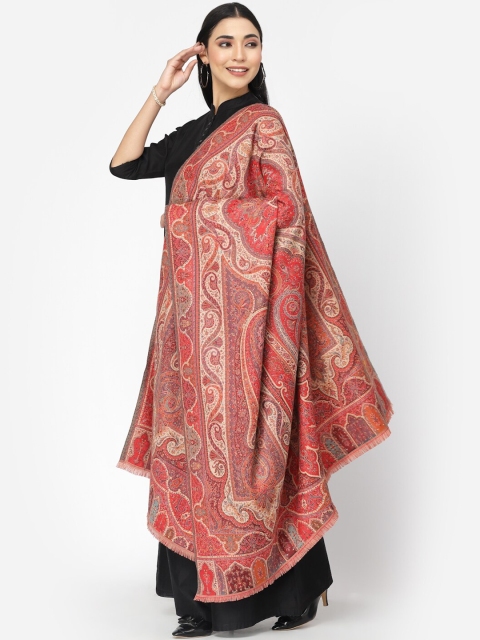 Anekaant Paisan Women Double Beam Kaani Paisely Woven Design Shawl - Image 3