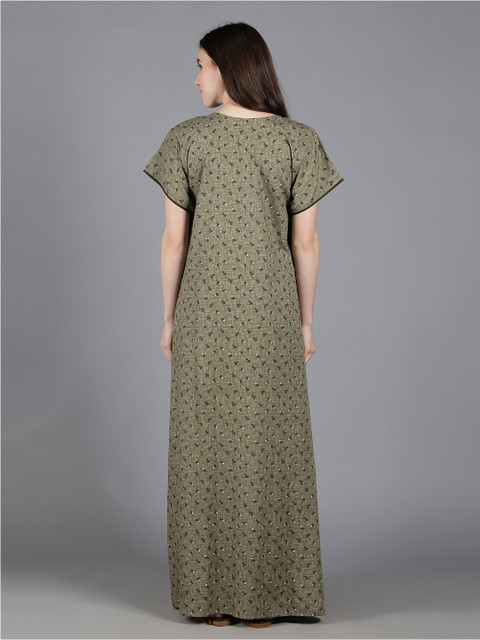 NIGHTSPREE Women Printed Maxi Nightdress - Image 5