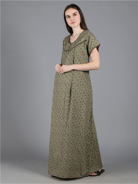 NIGHTSPREE Women Printed Maxi Nightdress - Image 4