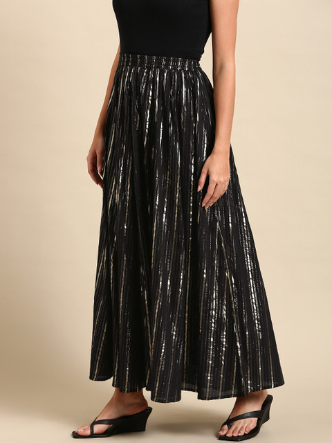 Anayna Women Flared Maxi Ethnic Skirt - Image 2