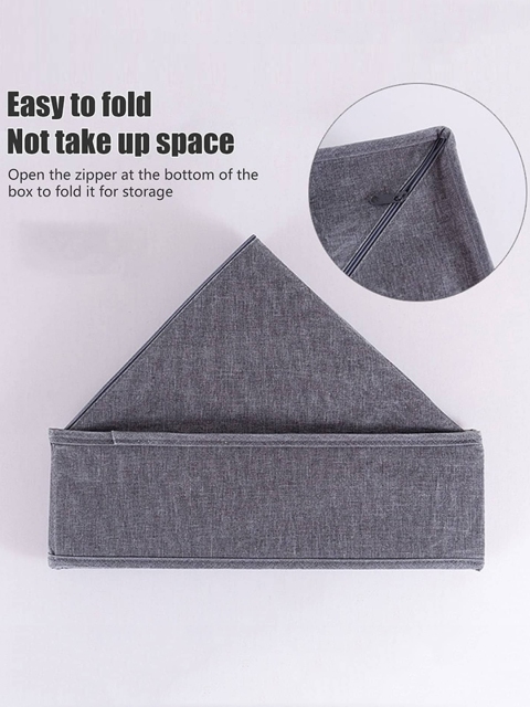 HOUSE OF QUIRK Orange 8 Grids Closet Foldable Organizer - Image 4
