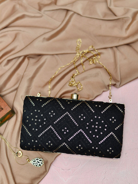 ARTKLIM Embroidered Box Clutch