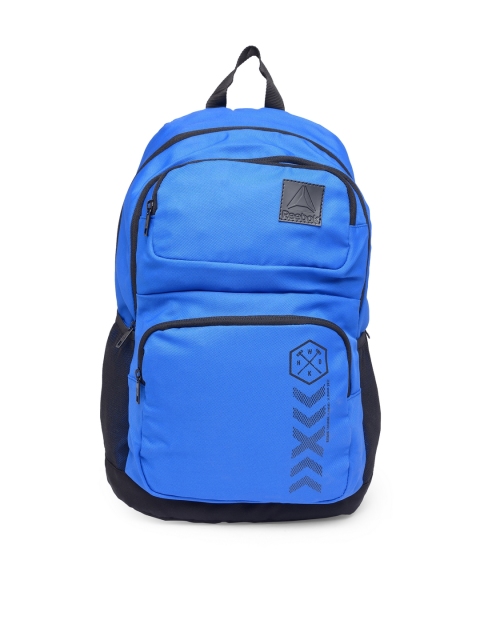 Reebok Unisex Blue Solid Backpack Image