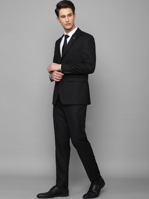 Allen Solly Men Single-Breasted Slim-Fit 2-Piece Formal Suit - Image 4