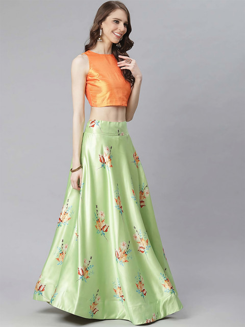 Kaizen TEXO FAB Semi-Stitched Lehenga & Unstitched Blouse With Dupatta