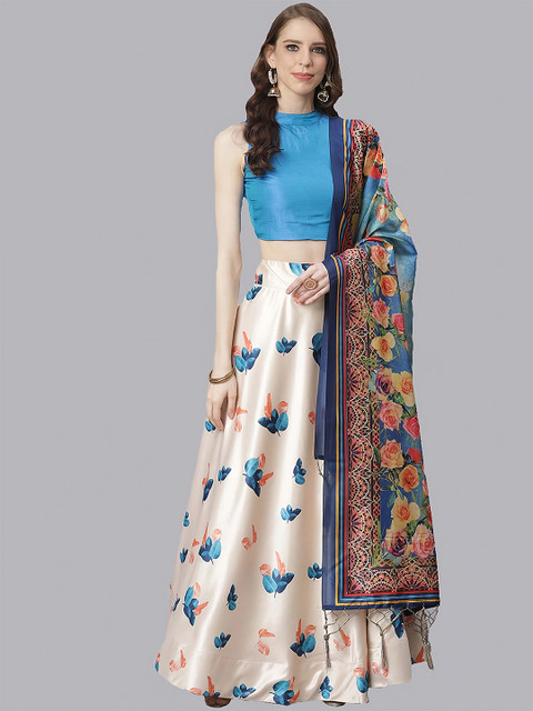 Kaizen TEXO FAB Semi-Stitched Lehenga & Unstitched Blouse With Dupatta