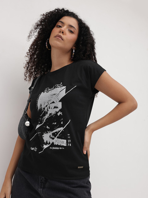 The Roaster Life Co. Printed Round Neck T-shirt