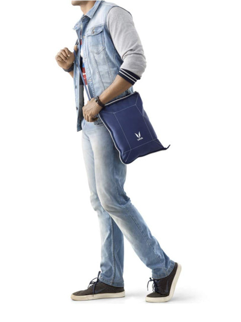 Vaya Bagmat Brand Logo Printed Cotton Sling Travel Lunch Bag - Image 5