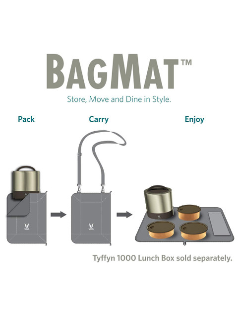 Vaya Bagmat Brand Logo Printed Cotton Sling Travel Lunch Bag - Image 3