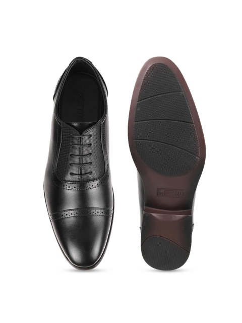 Metro Men Leather Formal Brogues - Image 4