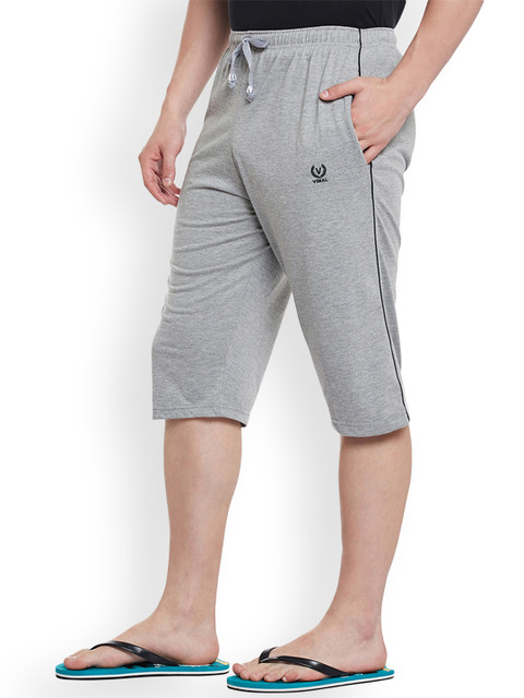 MACK JONNEY Grey Lounge Shorts C1-MELANGE01 - Image 2