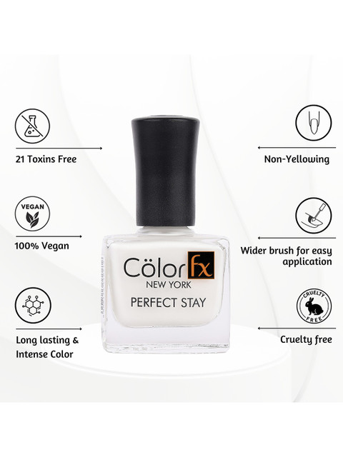 Color Fx New York Hyper Gloss Top Coat Glitter Finish Nail Enamel 9 ml- Gold 174 - Image 6