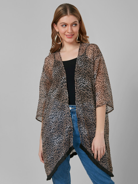 Style Quotient Women Printed Longline Shrug