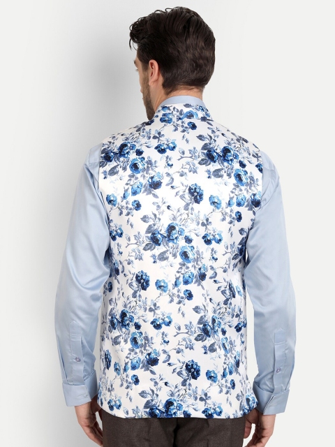 Vandnam Fabrics Men Floral Printed Nehru Jacket - Image 4