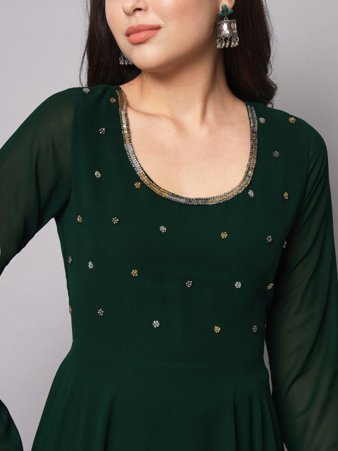 Poshak Hub Women Indie Prints Georgette Anarkali Kurta - Image 2