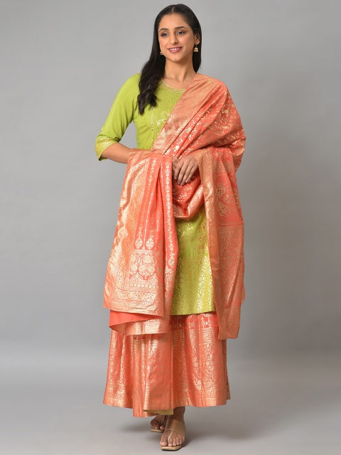 AURELIA Woven Design Dupatta with Zari - Image 3
