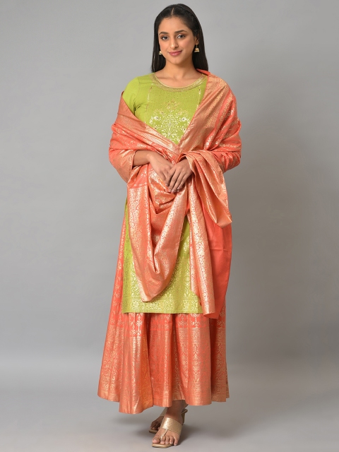 AURELIA Woven Design Dupatta with Zari - Image 4