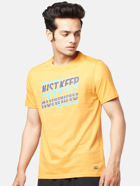 Ajile by Pantaloons Men Typography Printed Slim Fit Cotton T-shirt - Image 3