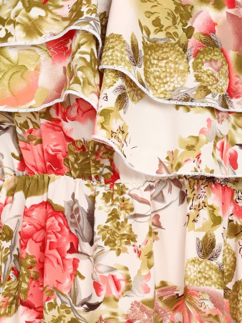 ZNX Clothing Floral One Shoulder Maxi Dress - Image 6
