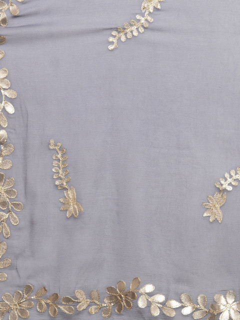 Clora Creation Embroidered Dupatta with Gotta Patti - Image 2