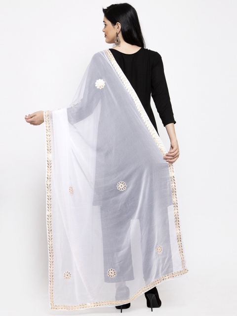 Clora Creation Embroidered Dupatta with Gotta Patti - Image 4