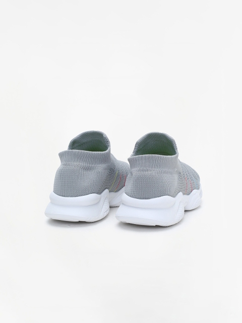 Fame Forever by Lifestyle Boys Grey Woven Design Slip-On Sneakers - Image 3