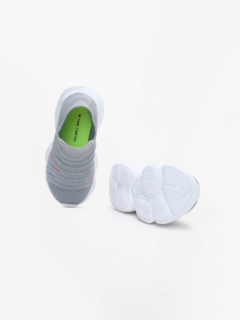 Fame Forever by Lifestyle Boys Grey Woven Design Slip-On Sneakers - Image 6