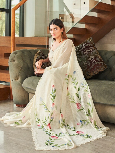 Tikhi Imli Embellished Floral Saree - Image 4