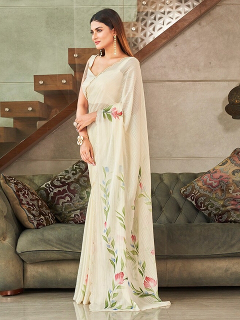 Tikhi Imli Embellished Floral Saree - Image 2