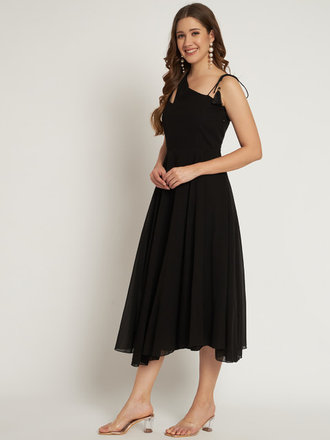 Poshak Hub Women Stylised Neck Georgette Anarkali Kurta - Image 4