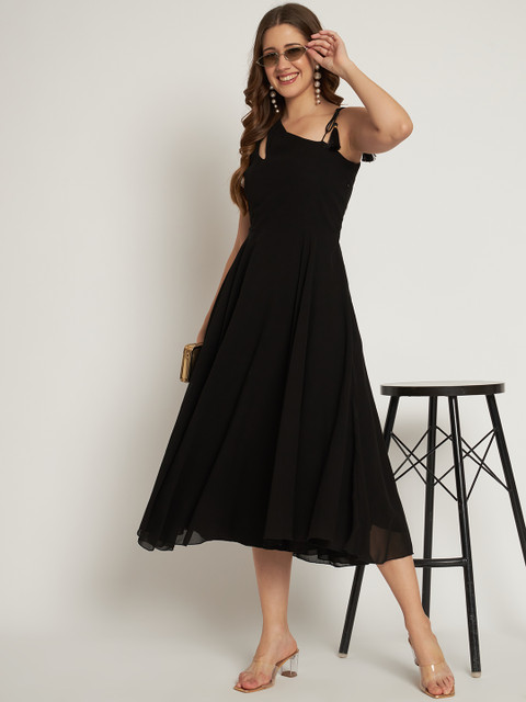 Poshak Hub Women Stylised Neck Georgette Anarkali Kurta - Image 6