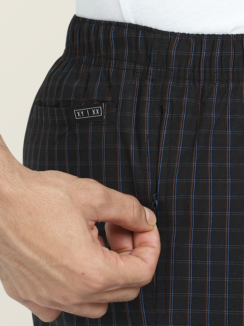 XYXX Men Checked Cotton Lounge Pant - Image 6