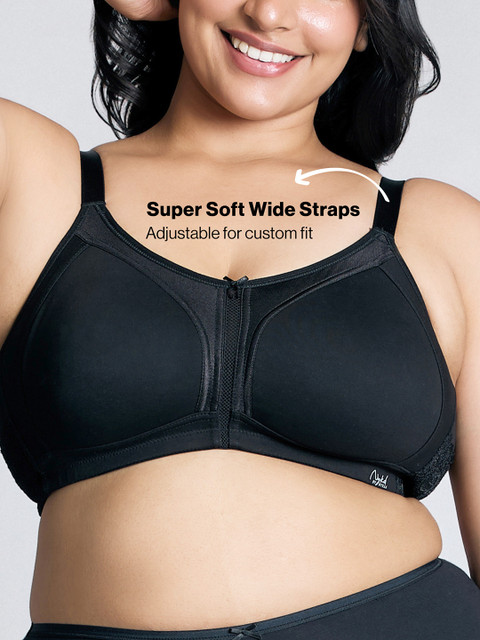 Nykd Plus Size Seamless Full Support M-Frame Cotton Full Coverage Bra - NYB101 - Image 5