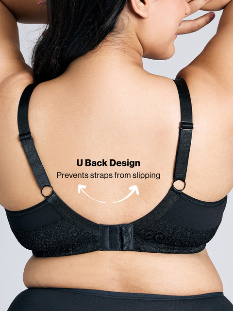 Nykd Plus Size Seamless Full Support M-Frame Cotton Full Coverage Bra - NYB101 - Image 7