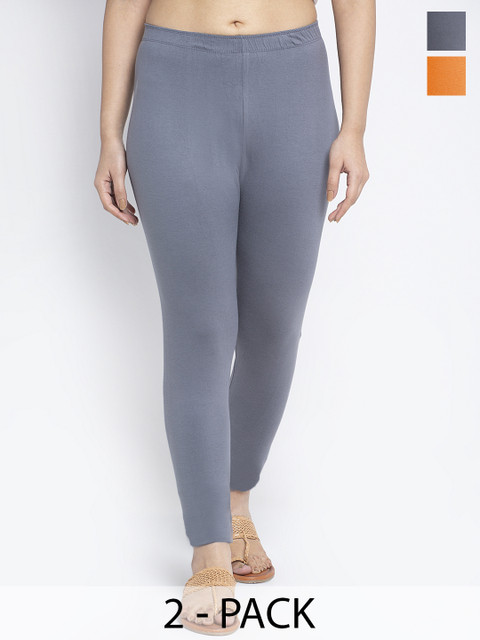 GRACIT Pack of 2 Ankle Length Leggings