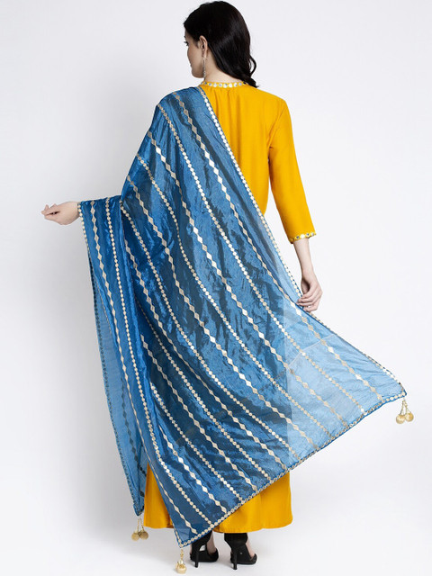 Clora Creation Embroidered Dupatta With Gotta Patti - Image 4